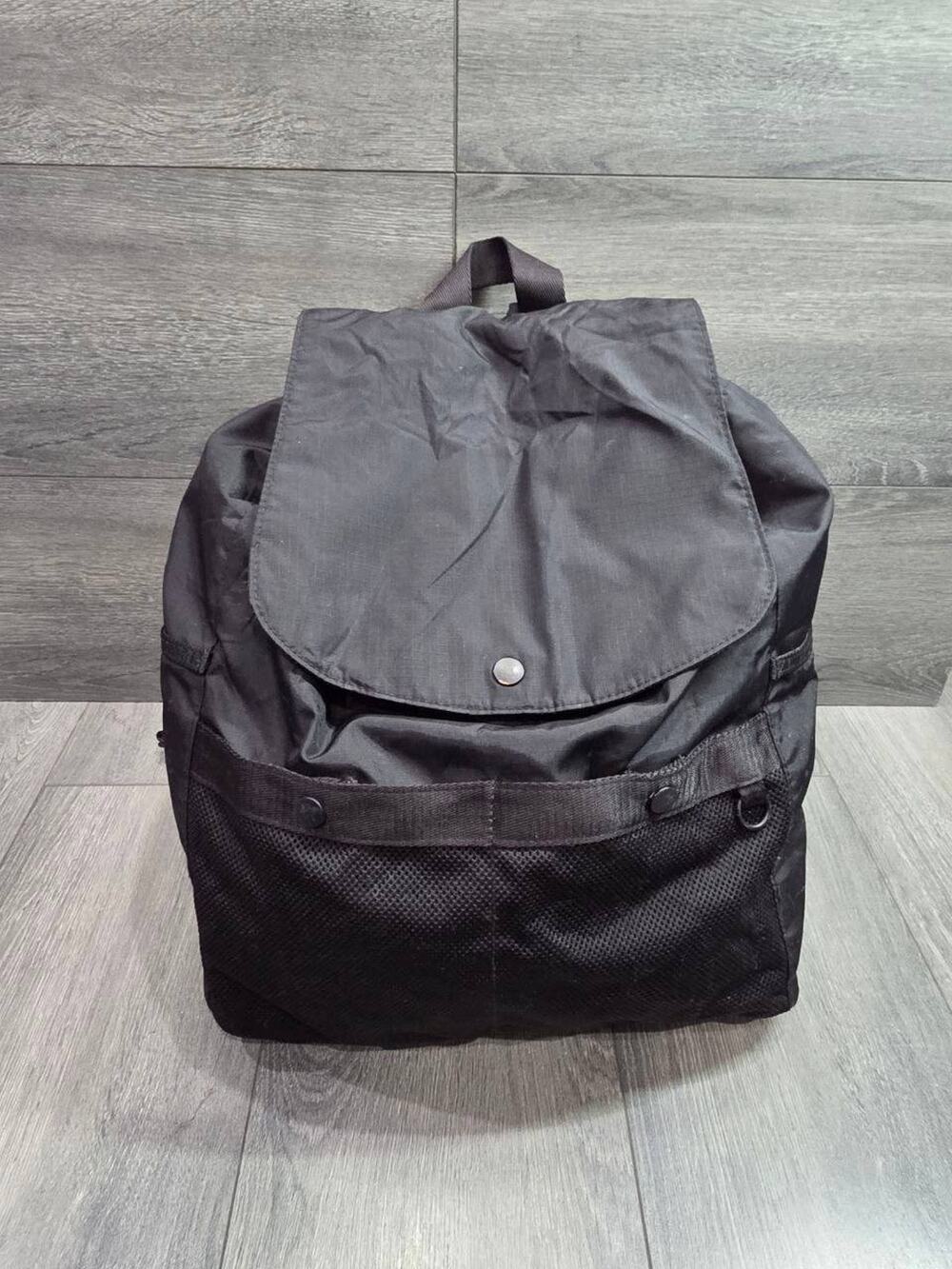 Madewell MWAl Resourced Ripstop Black Nylon Drawstring‎ Backpack B000782